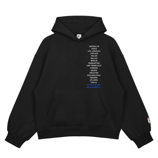 City To City 3D Embossed Hoody