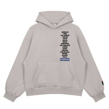 City To City 3D Embossed Hoody