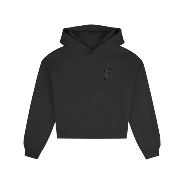 Black Women's DBD Logo Crop Premium Hoody