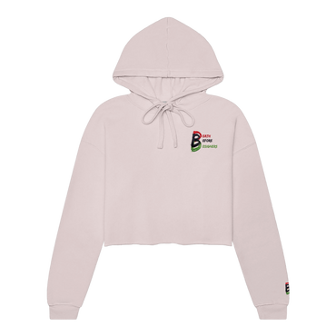 DBD Logo Women's Raw Edge Crop Top Hoody