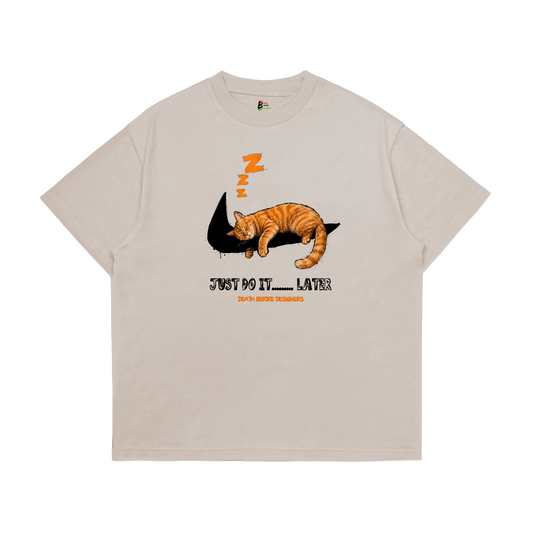 Just Do It Later Tee (Cat)