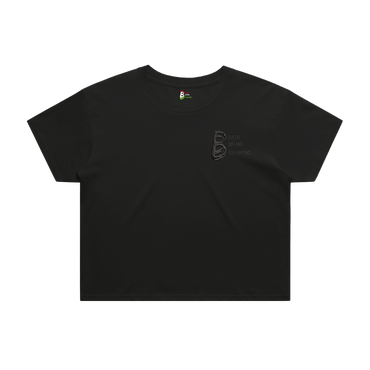 Black DBD Logo Women's Crop Tee
