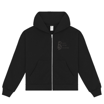 All Black DBD Logo Zippered Hoody