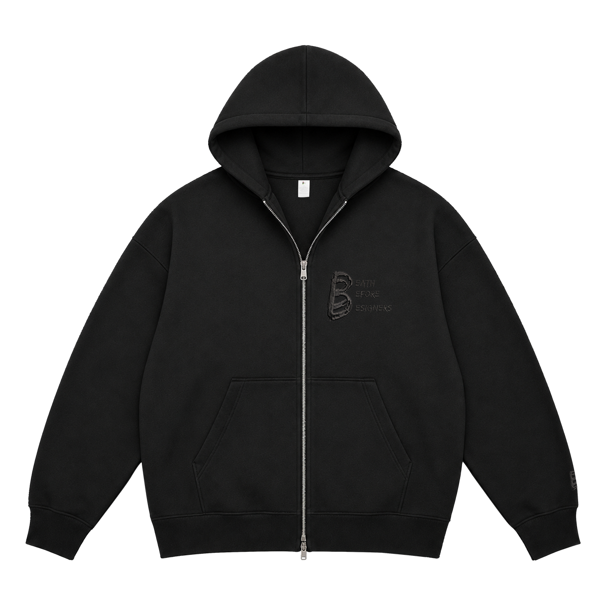 Black DBD Logo Zippered Hoody