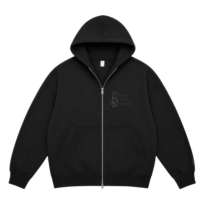 Black DBD Logo Zippered Hoody