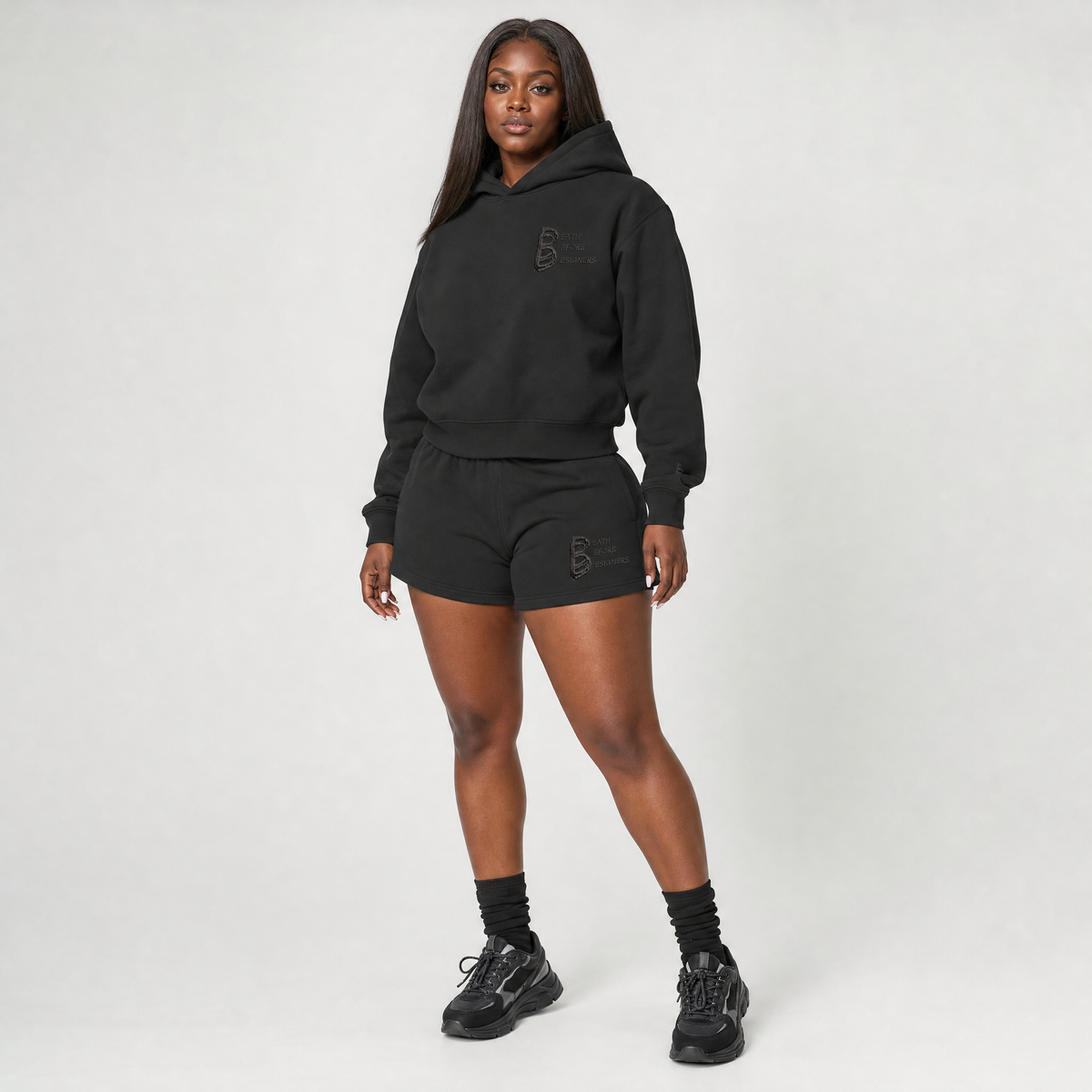 Black DBD Logo Women's Premium Sweatshorts