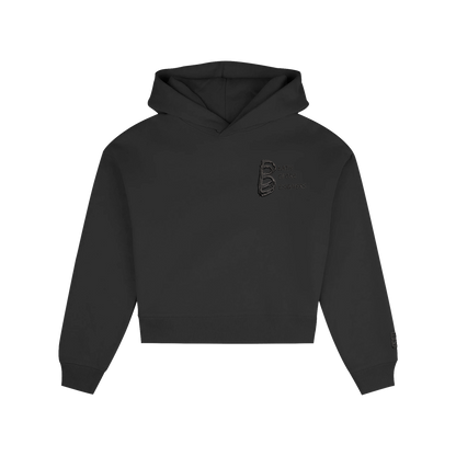 Black Women's DBD Logo Crop Premium Hoody