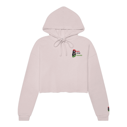 DBD Logo Women's Raw Edge Crop Top Hoody