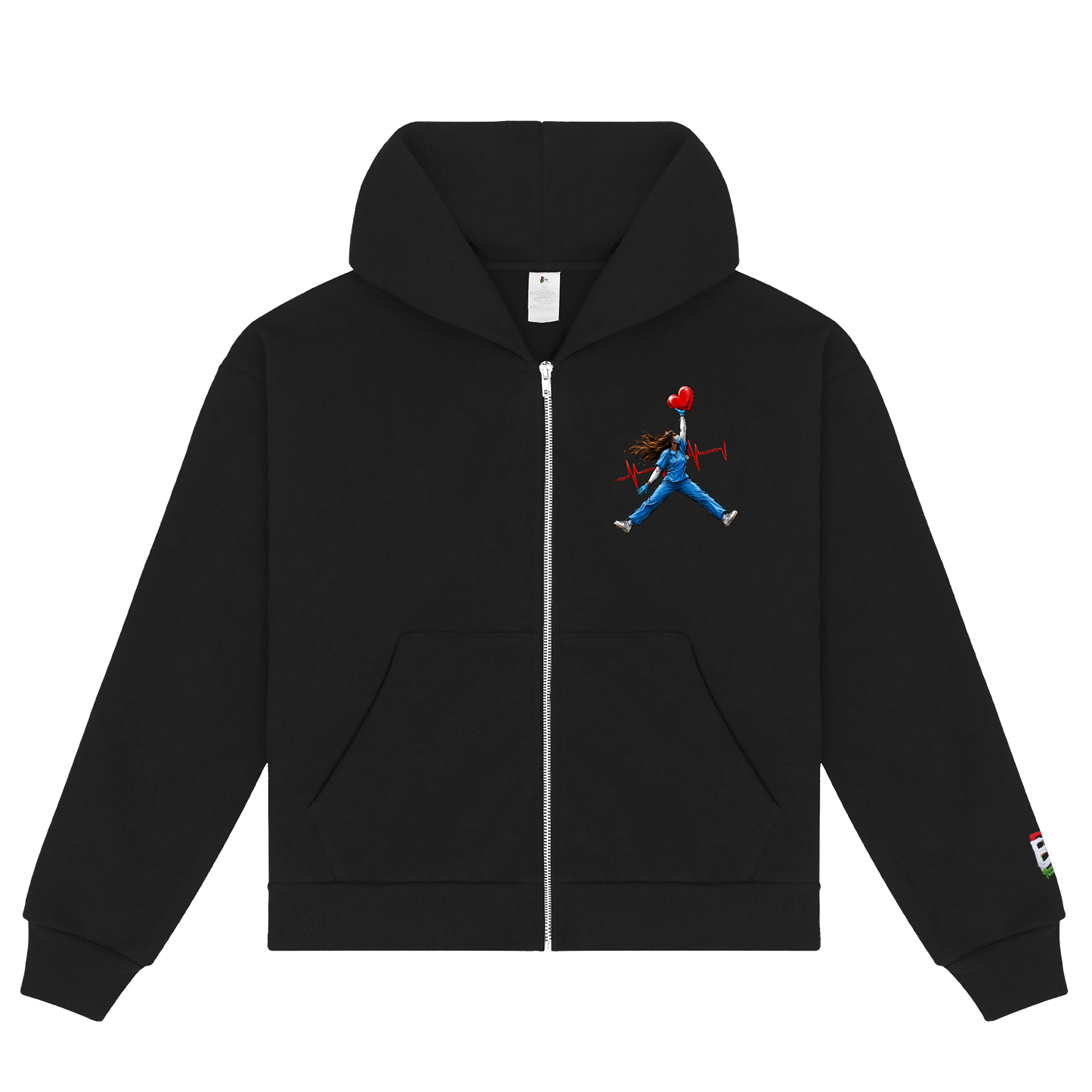 JumpNurse Zippered Hoody