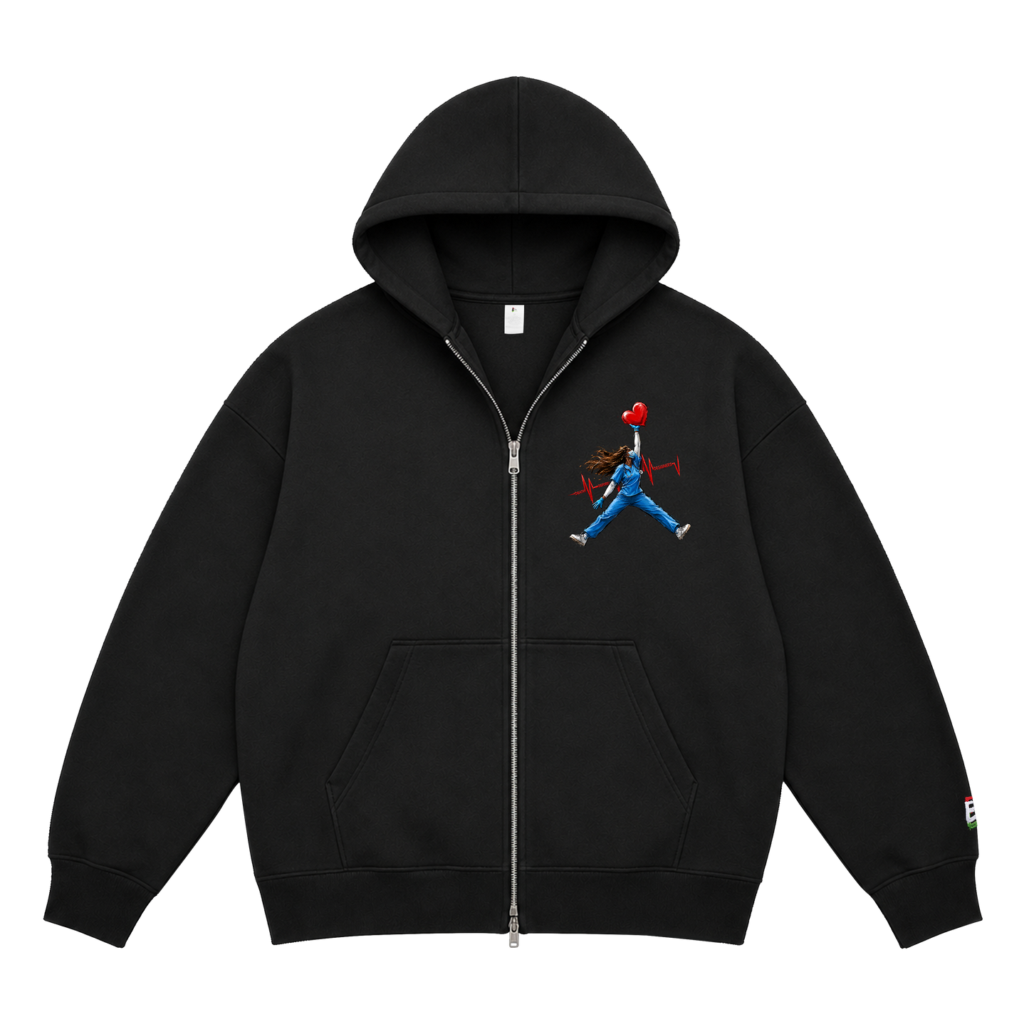 JumpNurse Zippered Hoody