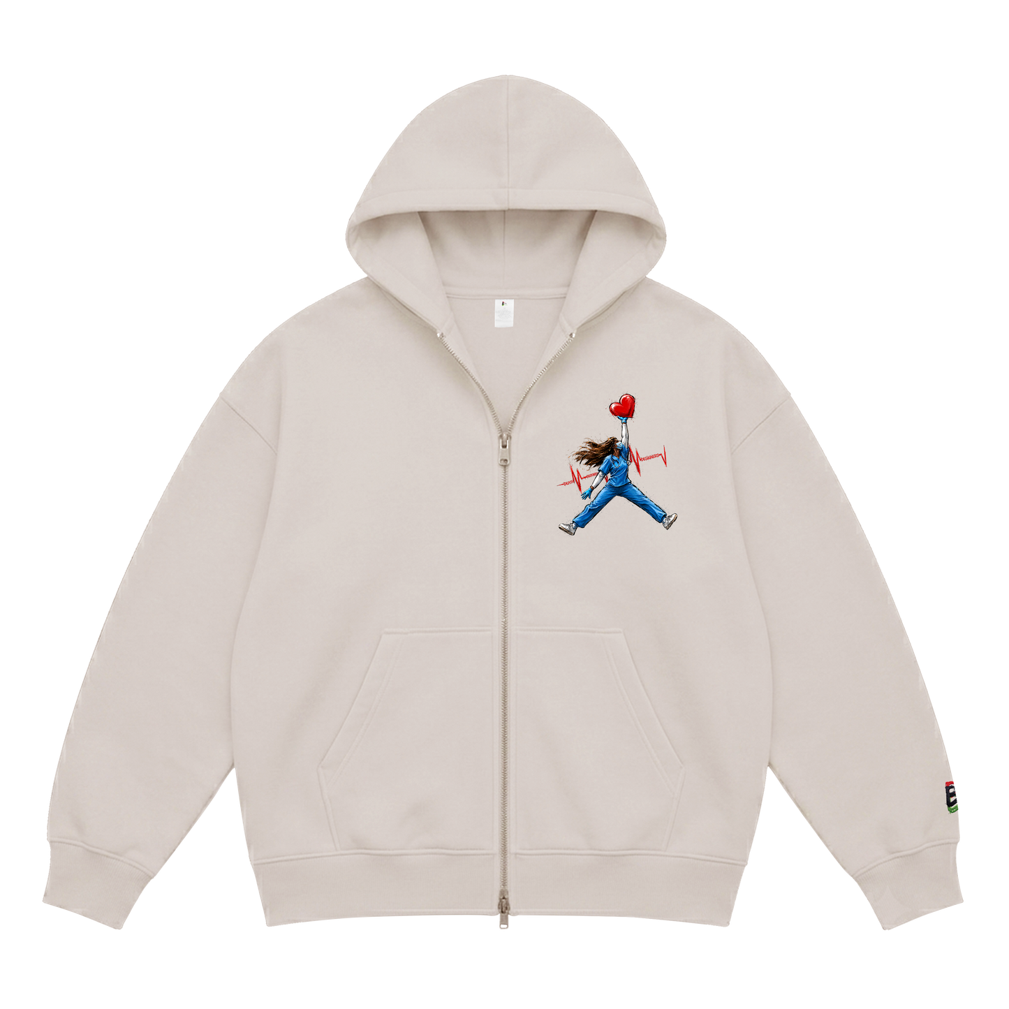 JumpNurse Zippered Hoody