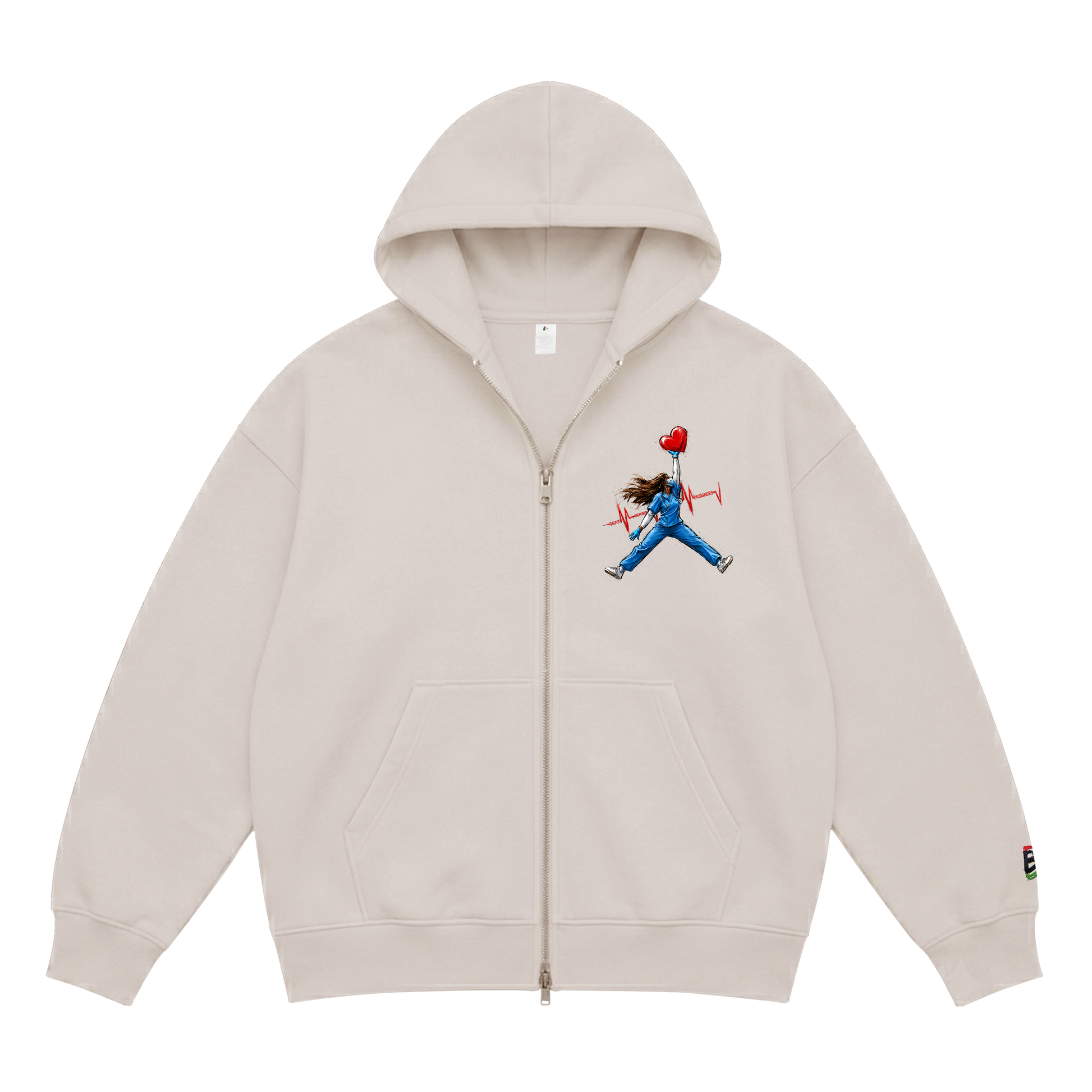 JumpNurse Zippered Hoody