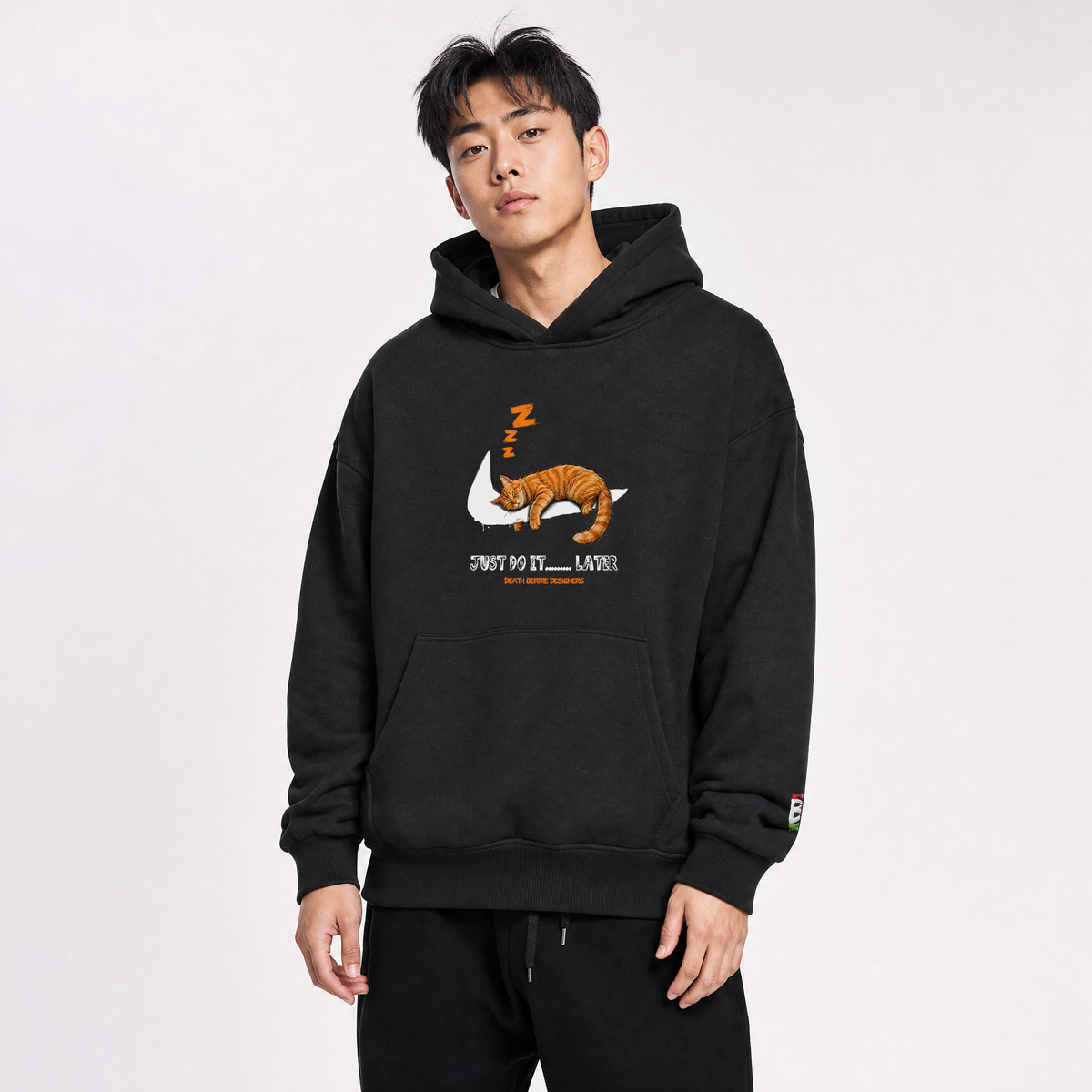 Just Do It Later Hoody (Cat)