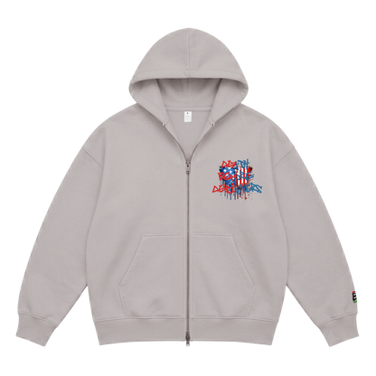 When Was America Great Zippered Hoody