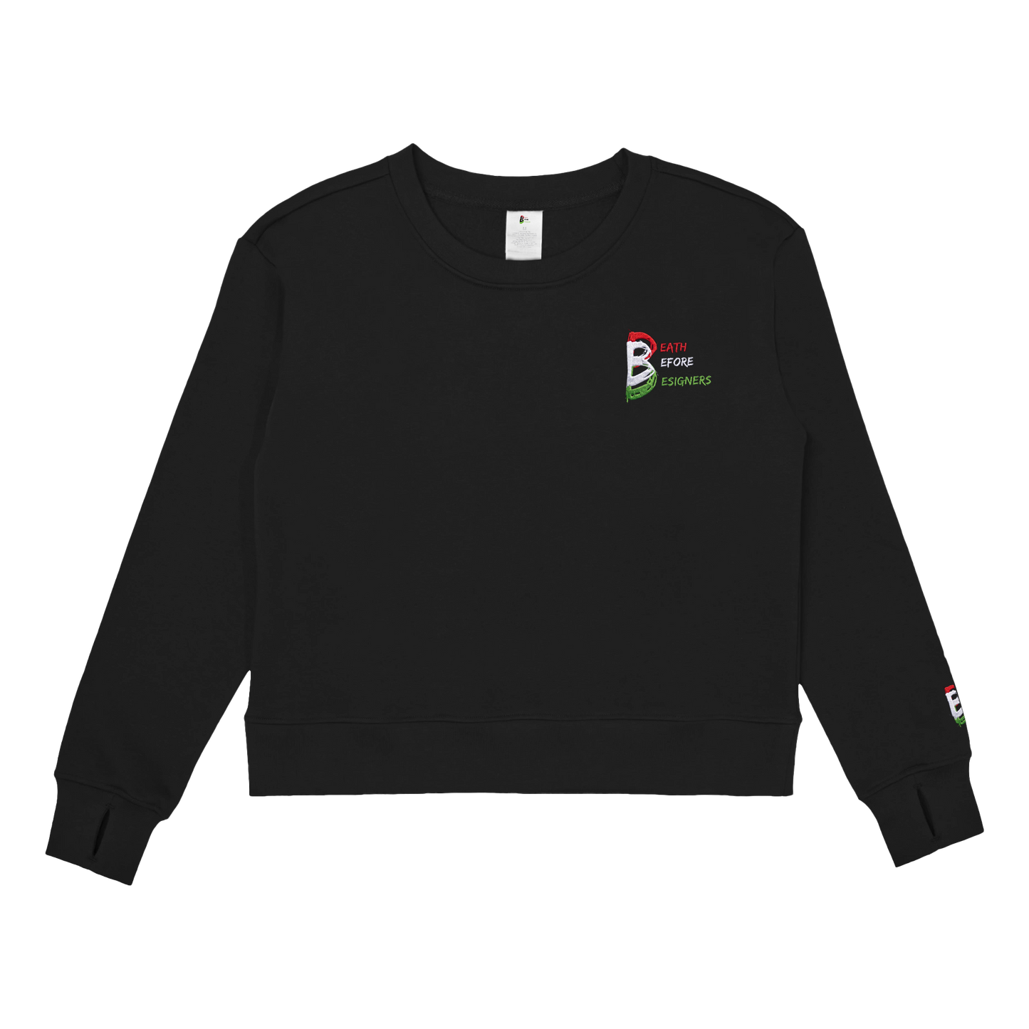 DBD Logo Women's  Premium Crop Sweatshirt