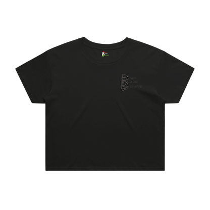 Black DBD Logo Women's Crop Tee