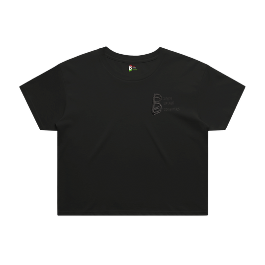 Black DBD Logo Women's Crop Tee